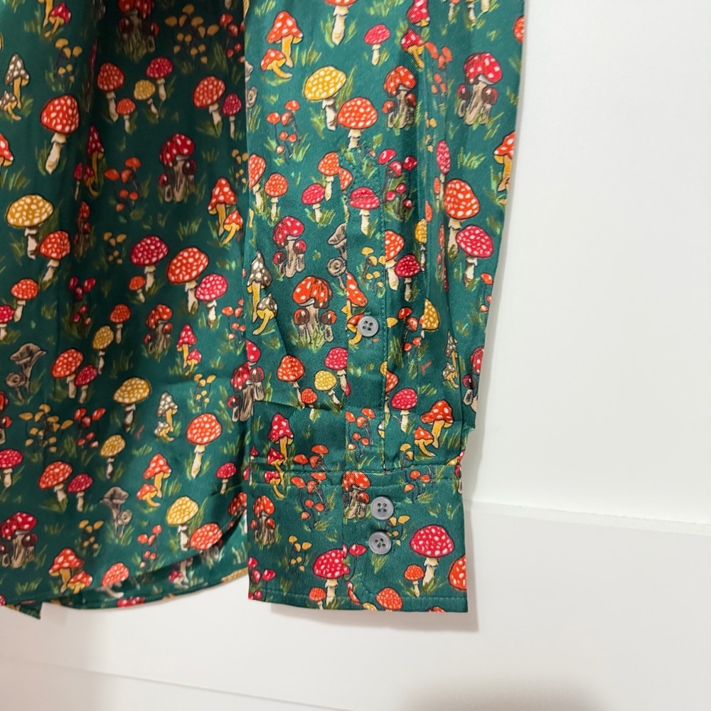 NEW J.Crew Mushroom Floral Silk-Twill Ruffle-Collar Top Size Small 23585 - Picture 12 of 12
